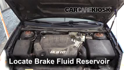 2009 Saturn Aura XR 3.6L V6 Brake Fluid Add Fluid
